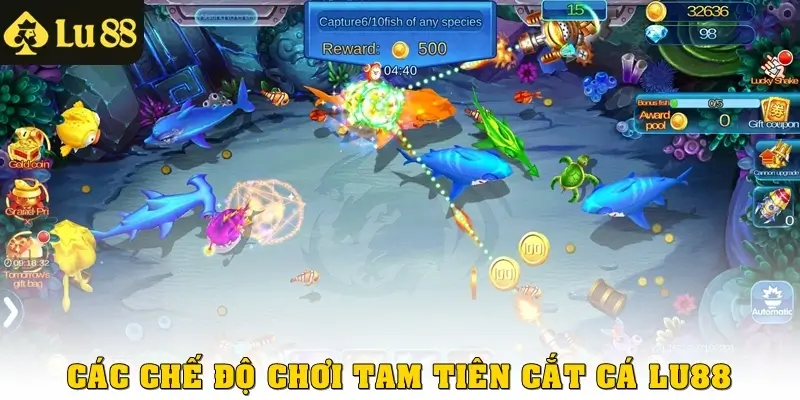 Các chế độ chơi Tam tiên cắt cá tại LU88