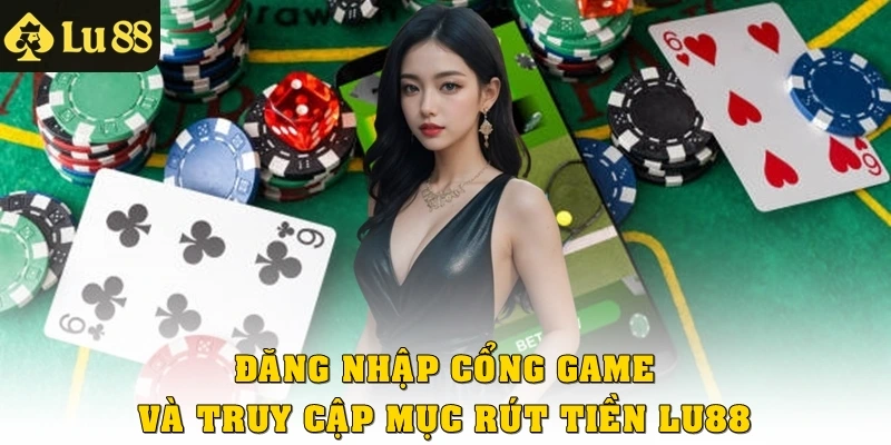 Đăng nhập cổng game và truy cập mục rút tiền